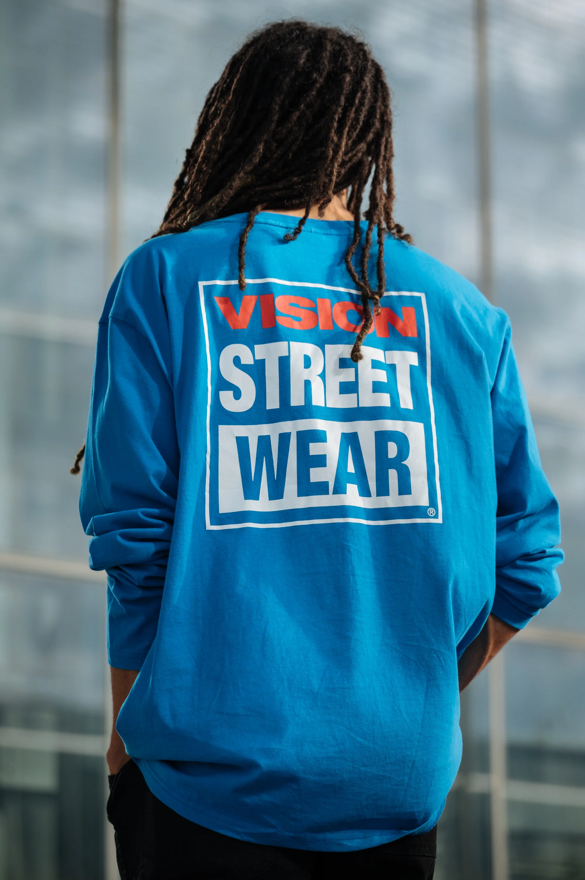 Long Sleeves Iconic Logo T-Shirt - Blue - Image 3