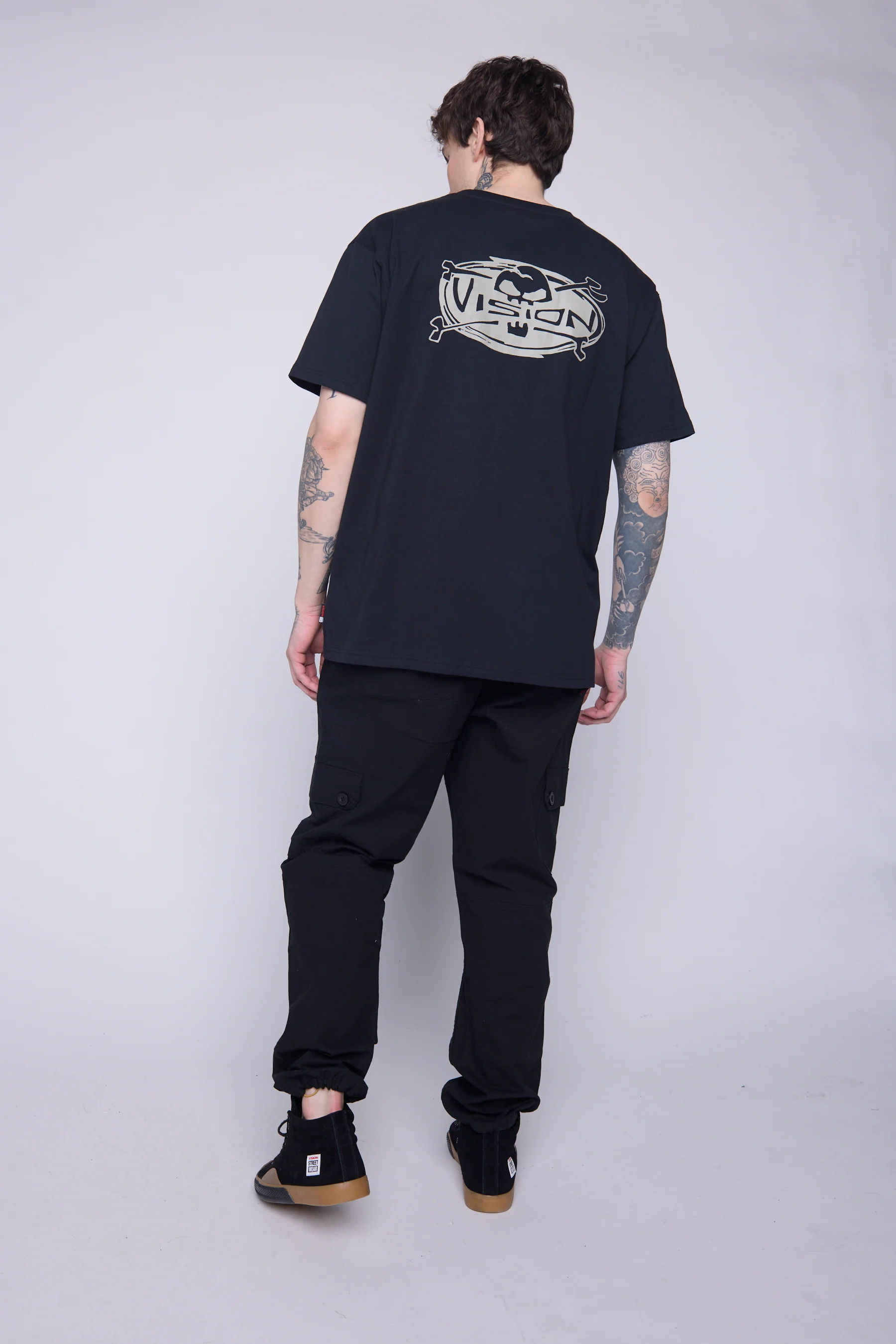Skull Logo T-Shirt - Black - Image 6